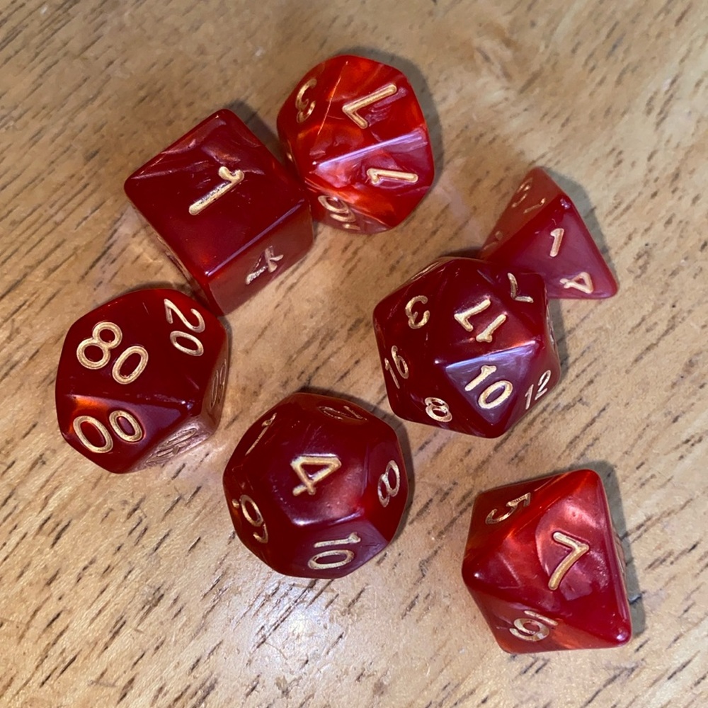 Original Dungeons & Dragons DnD Dice TSR Polyhedral Vintage